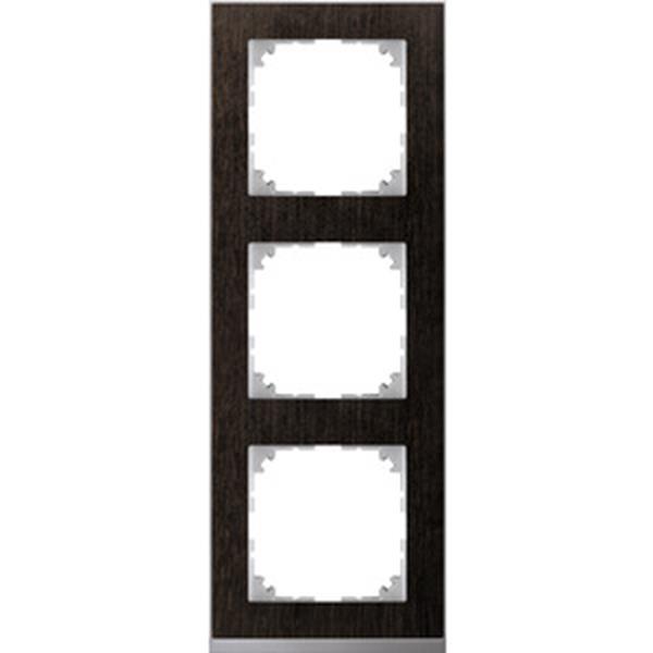 Merten M-Pure Decor-Rahmen, 3fach, Wenge/aluminium, M-Pure Decor