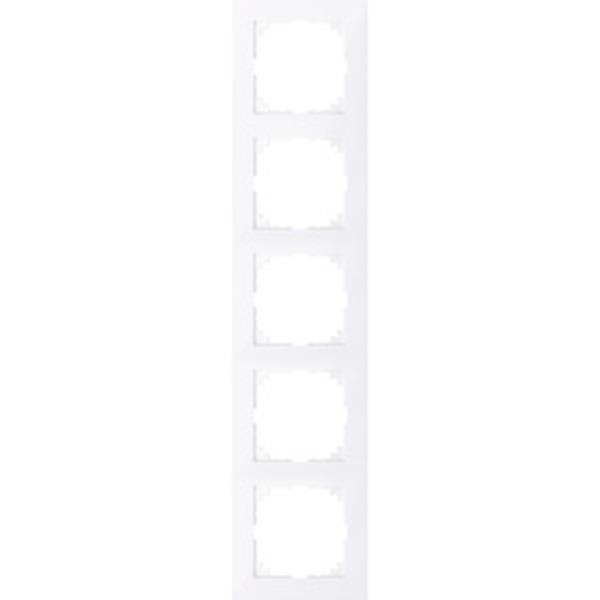 Merten M-Pure-Rahmen, 5fach, aktivweiß, M-Pure