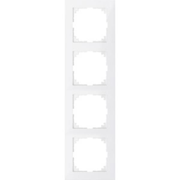 Merten M-Pure-Rahmen, 4fach, polarweiß, M-Pure
