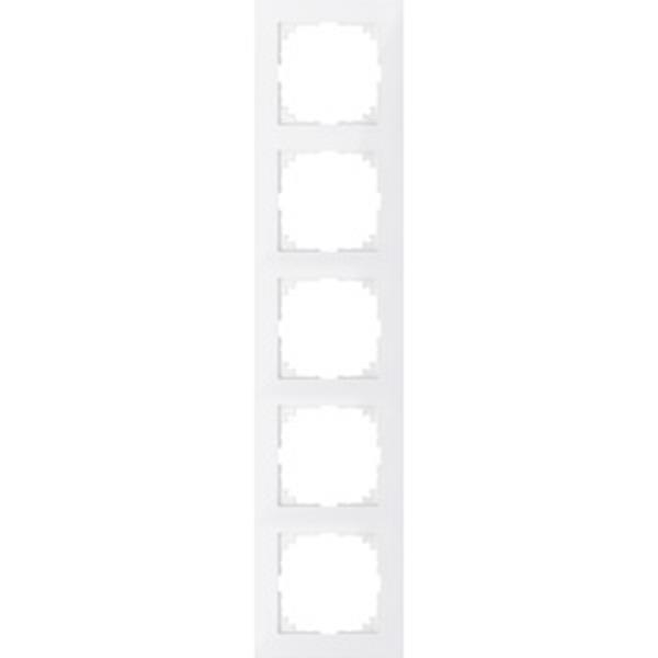 Merten M-Pure-Rahmen, 5fach, polarweiß, M-Pure