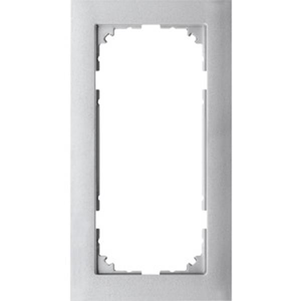 Merten M-Pure-Rahmen, 2fach ohne Mittelsteg, aluminium, M-Pure