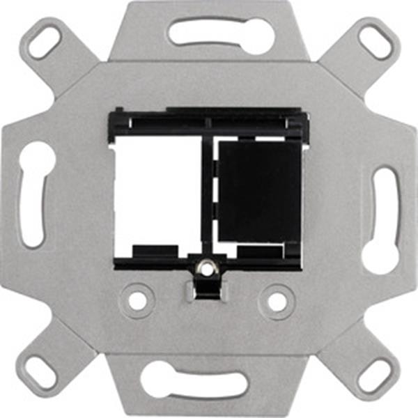 Merten UP-Montageadapter für Keystone-Module 2-fach, schwarz