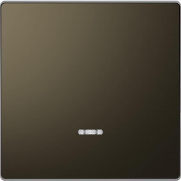 Merten Wippe mit Kontrollfenster, Moccametallic, System Design