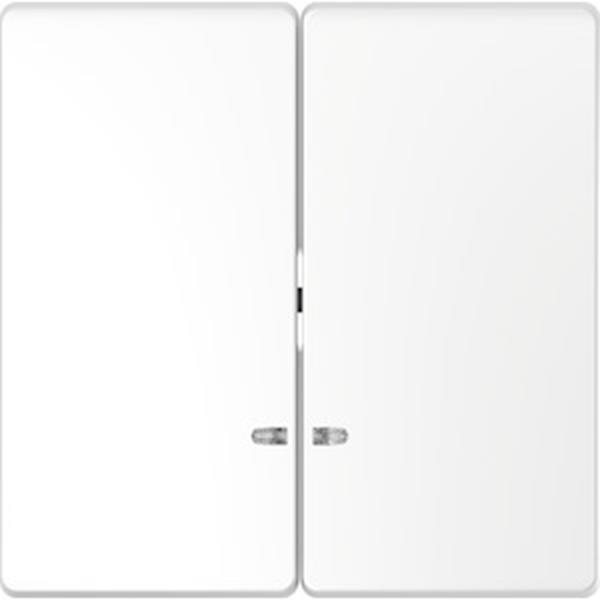 Merten Doppelwippe mit Kontrollfenster, Lotosweiß, System Design