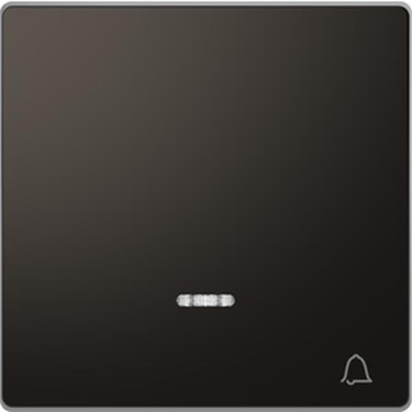 Merten Wippe mit Kontrollfenster und Aufdruck Klingel, Anthrazit, System Design