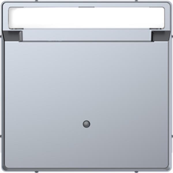 Merten Card-Schalter mit Schriftfeld, Edelstahl, System Design