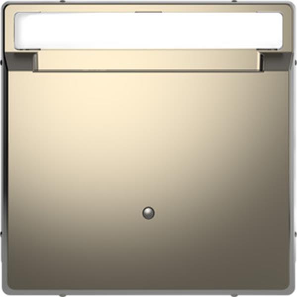 Merten Card-Schalter mit Schriftfeld, Nickelmetallic, System Design