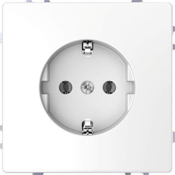 Merten SCHUKO-Steckdose, Steckklemmen, Lotosweiß, System Design