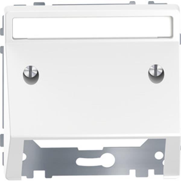Merten Schrägauslass mit Schriftfeld, Lotosweiß, System Design