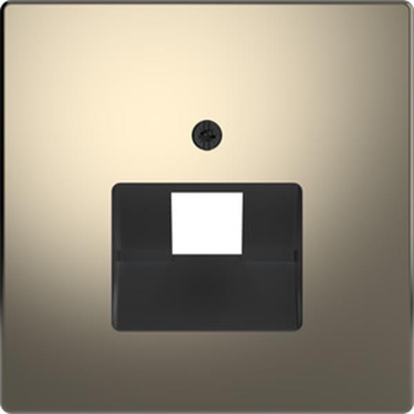 Merten Zentralplatte für UAE-Einsatz, 1fach, Nickelmetallic, System Design
