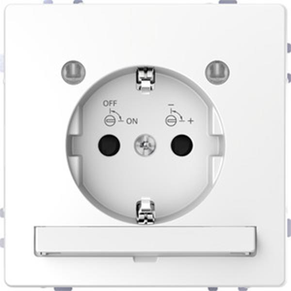 Merten SCHUKO-Steckdose mit Lichtauslass und LED-Beleuchtungs-Modul, Berührungss