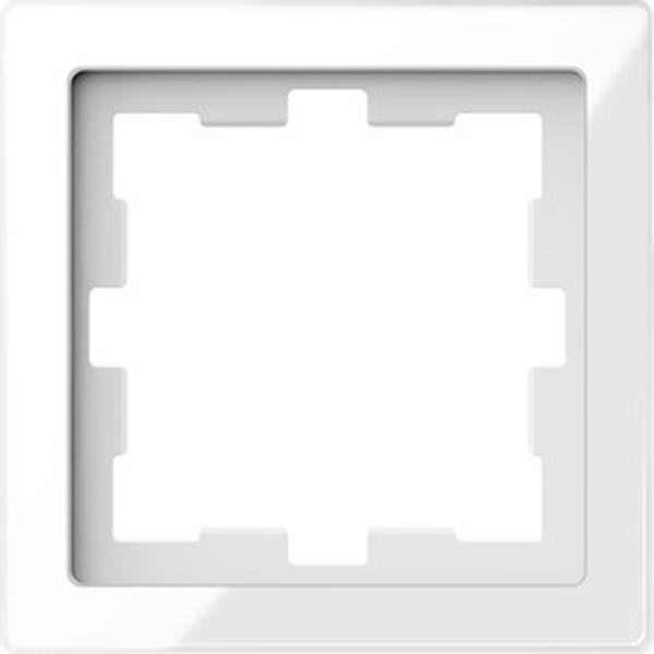 Merten D-Life Glas Rahmen, 1fach, Kristallweiß
