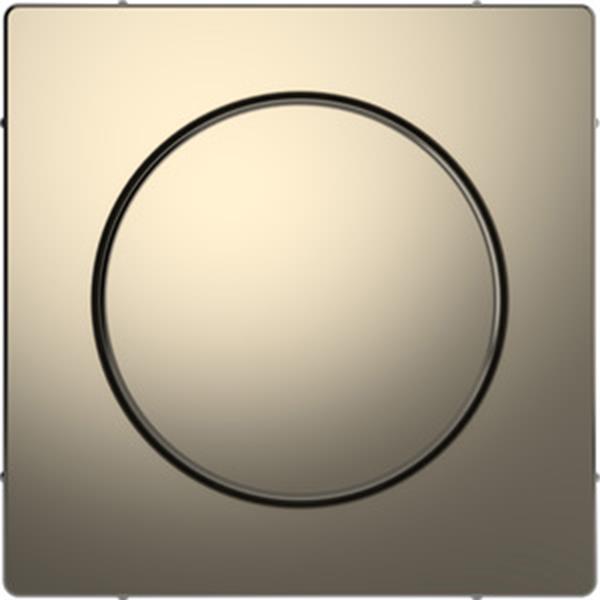 Merten Zentralplatte mit Drehknopf, Nickelmetallic, System Design