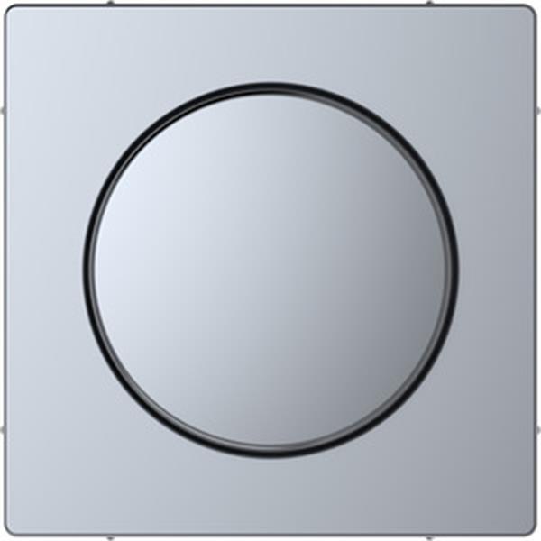 Merten Zentralplatte mit Drehknopf, Edelstahl, System Design