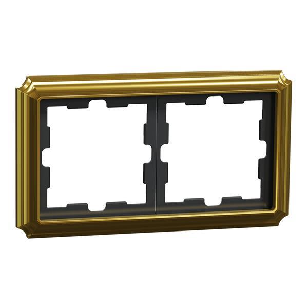 Merten 2-fach Rahmen MEG40204741 24k gold D-Antik