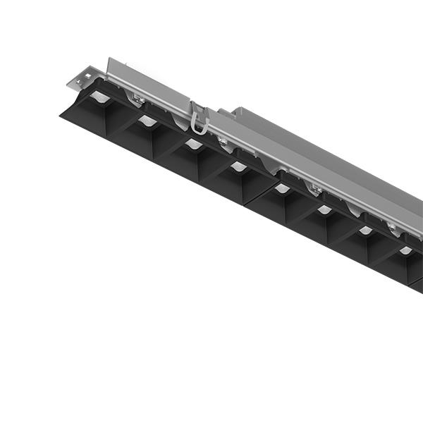 LTS Lichtkanal 045 Lichteinsatz Choc 45W 840 5340LM DALI 50° schwarz Modul 1 x 2