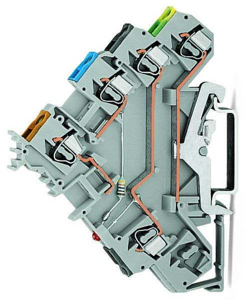 WAGO Initiatorenklemme 280-570/281-434 3Leit. m.LED 24 V PNP