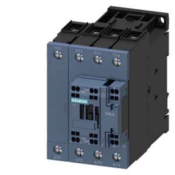 Siemens Schütz, AC-1, 110 A/400 V/40 °C, S2, 4-polig, AC/DC 20-33V, 1S+1Ö