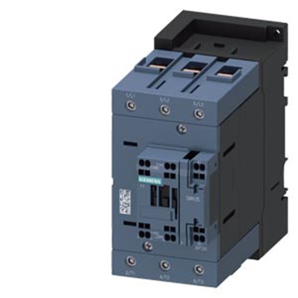 Koppelschütz,AC-3e,80A/37kW/400V,3-polig,DC24V,1S+1Ö,Schraubanschluss/Federzugan