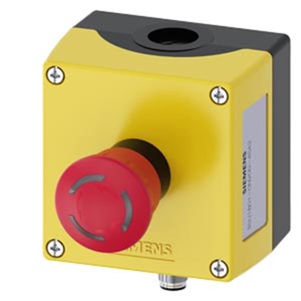 Siemens Gehäuse für Befehlsgeräte 22mm rund Kunststoff, Gehäuseoberteil gelb