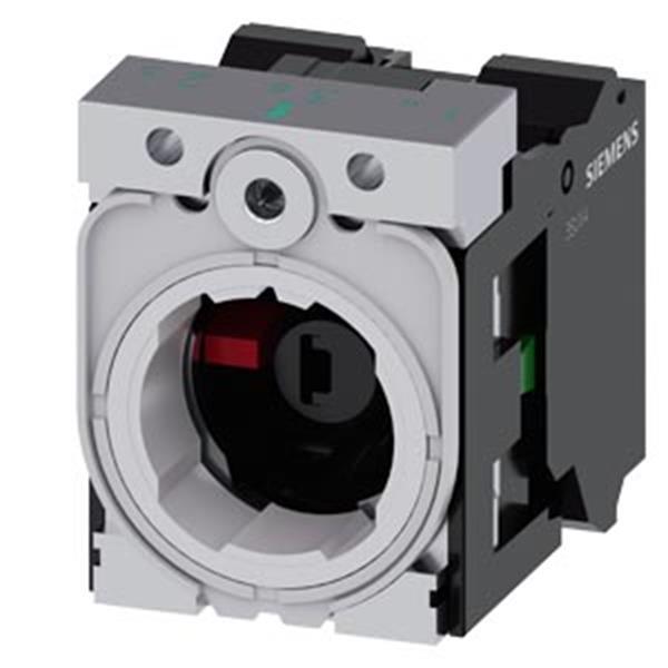 Siemens Halter für 3 Module, Metall, 1S, 1Ö, LED-Modul, gelb, AC/DC 24 V