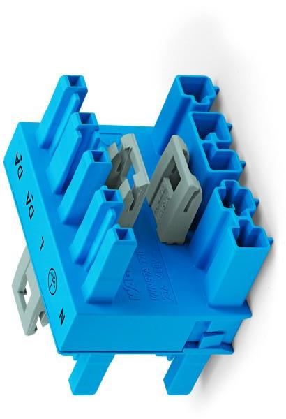 WAGO Verteiler 5-polig Kod. I blau 3fach