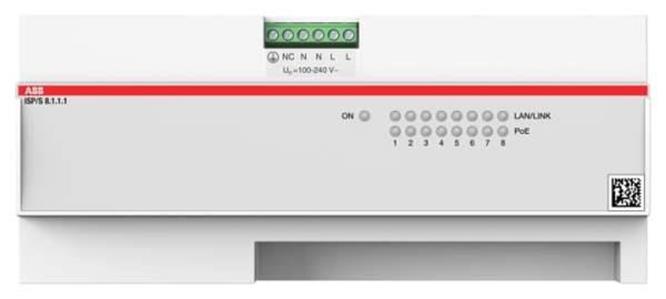 ABB ISP/S8.1.1.1 IP Switch PoE, 8 Ports, Fast Ethernet, 55 W, REG