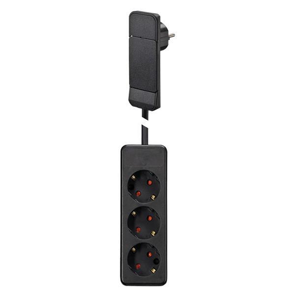 Bachmann Flachstecker SCHUKO Smart Plug schwarz mit 1,6m-Leitung