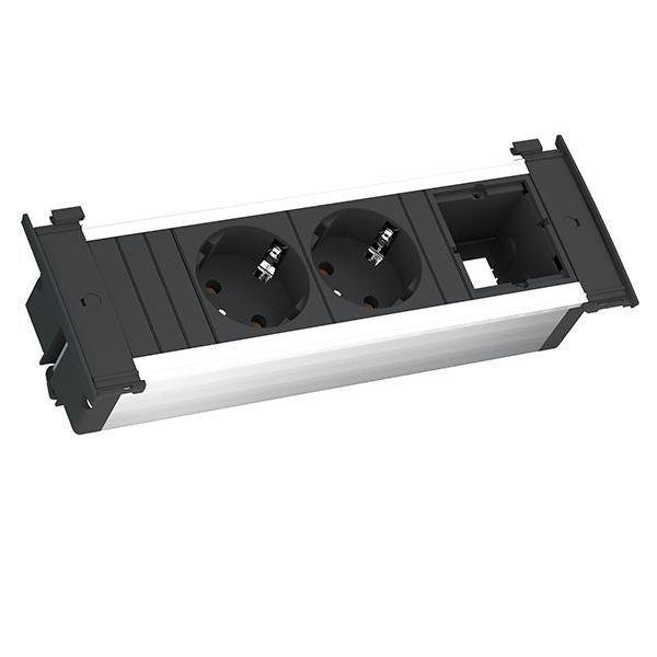 Bachmann Steckdosenleiste KAPSA 2xSchuko 1xAbd. Strom 2m Schuko