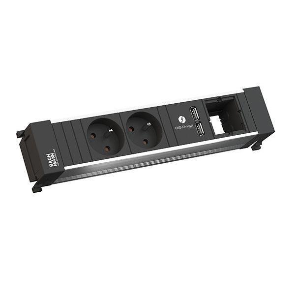 Bachmann Steckdosenleiste Power Frame 2xUTE 1xUSB 1xCM