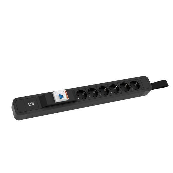 Bachmann Steckdosenleiste PRIMO 2 6xCEE7/3 1xFI mit Schlaufe