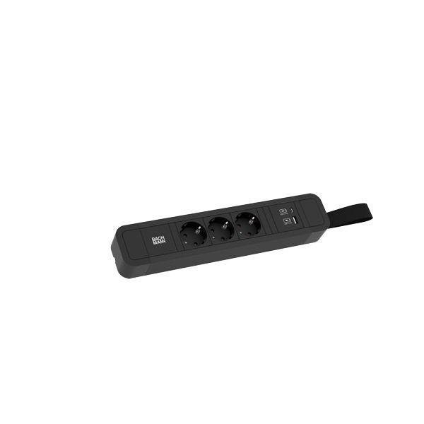 Bachmann Steckdosenleiste PRIMO 2 3xCEE7/3 1xUSB A/C 22W Schlaufe