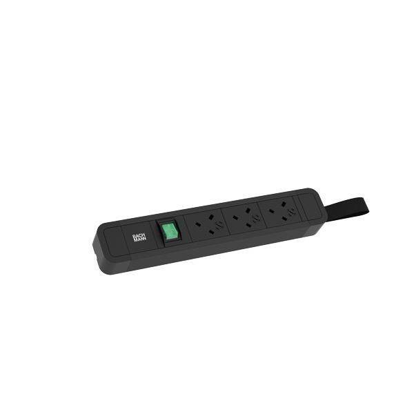 Bachmann Steckdosenleiste PRIMO 2 3xUK 45° 1xSchalter 2 0m UK