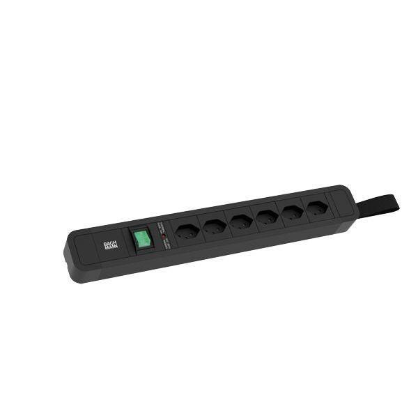 Bachmann Steckdosenleiste PRIMO 2 6xCH T13 1xSchalter 2 0m CH T12