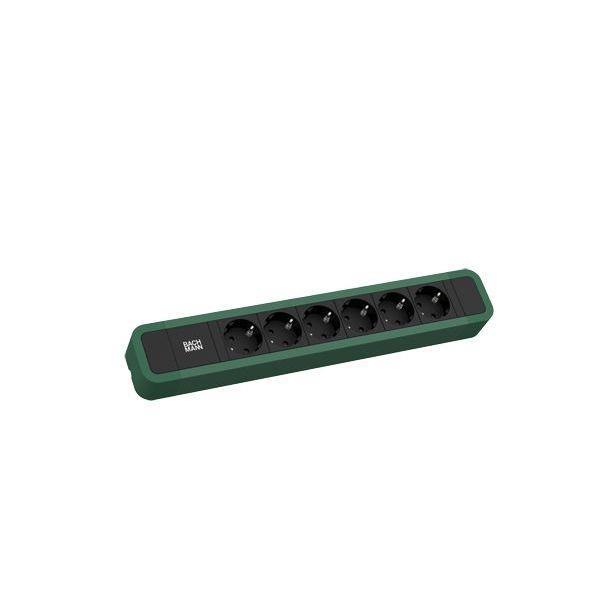 Bachmann Steckdosenleiste PRIMO 2 6xCEE7/3 2 0m CEE7/7 RAL6028
