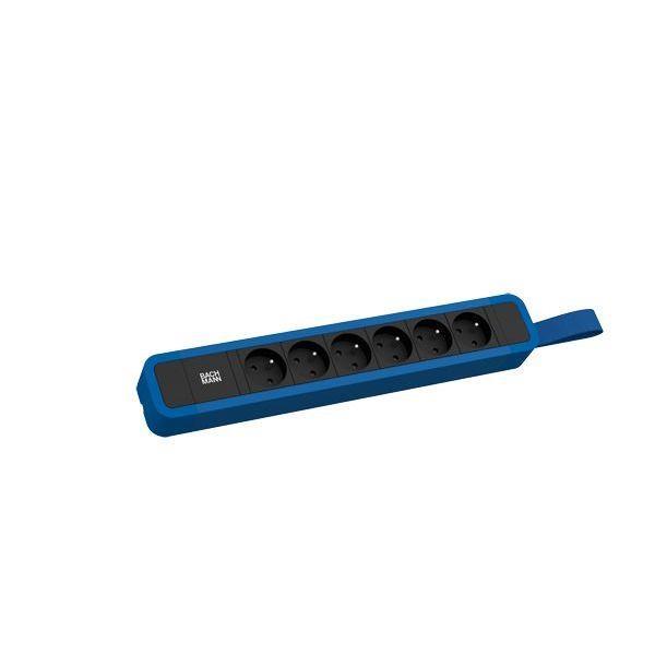 Bachmann Steckdosenleiste PRIMO 2 6xUTE mit Schlaufe RAL5010