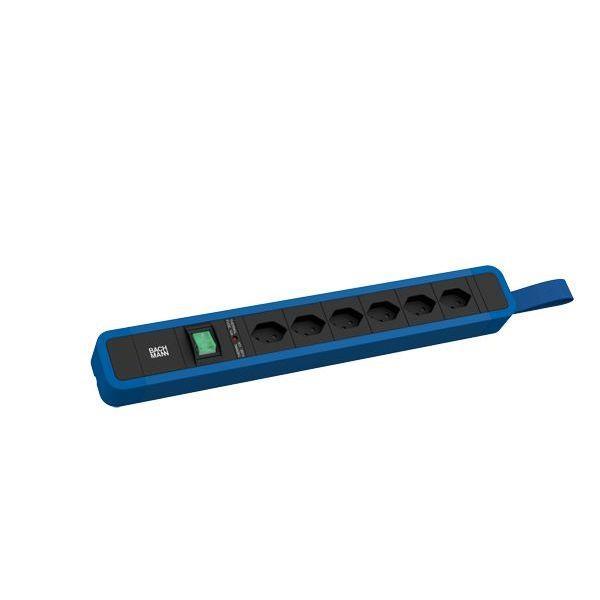 Bachmann Steckdosenleiste PRIMO 2 6xCH 90° 1xSchalter 2 0m T12