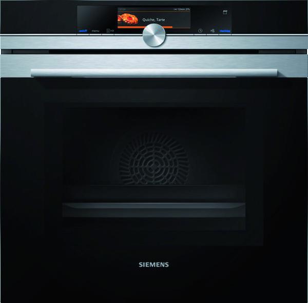 Siemens Einbau-Backofen mit Mikrowelle HN678G4S6 und Dampfstoss-Funktion IQ700