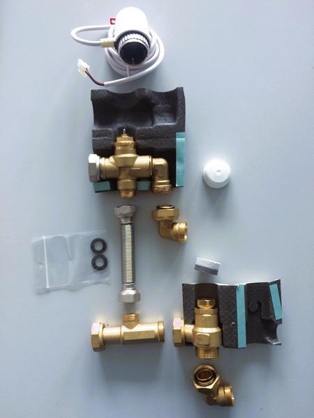 Swegon 3-Wege-Ventilkit 230V (2-Leiter) mit einstellbarem Absperrventil und Isol