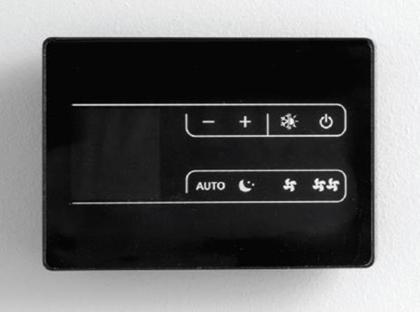 Swegon Smart Touch Regler, Wandmontage, 4 Leiter, schwarz (lose) + Platine GKSRP