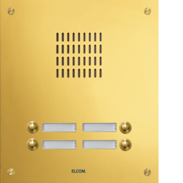 Elcom TMG-4/2 Aus.-St. 4/2 UP PVD-messingESTA