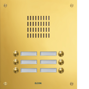 Elcom TMG-6/2 Aus.-St. 6/2 UP PVD-messingESTA