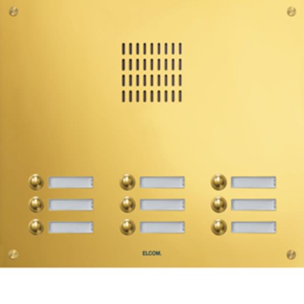 Elcom TMG-9/3 Aus.-St. 9/3 UP PVD-messingESTA
