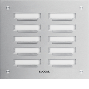 Elcom KVM-10/2 Klingelplatte 10/2 UP ESTA