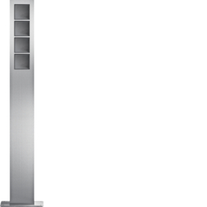 Elcom SMT-4/1EM Standsäule 4/1 Edelstahl matt MODESTA für Türsprechanlagen
