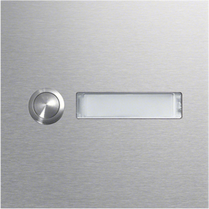 Elcom CZM-110 Rund-Taster Modul mit LED-Namensschild 1/1 EB Edelstahl matt MODES