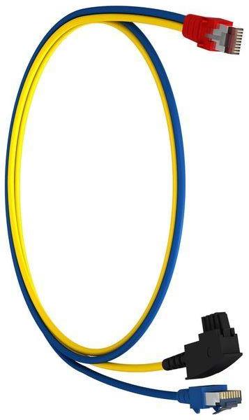 Homeway Patchkabel LAN/TAE bl/ge 0,5m HW-Y-4-05 HCAHNG-B2404-A005