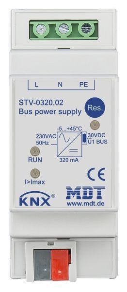 MDT KNX Busspannungsversorgung, 2TE REG, 320 mA