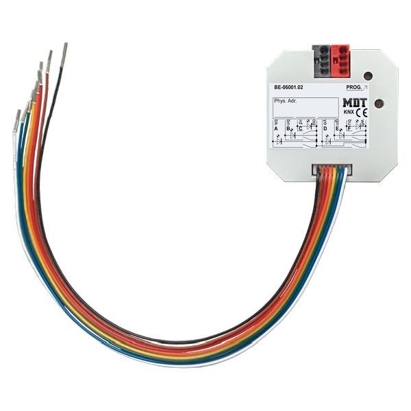 MDT KNX Tasterschnittstelle / Tasterinterface 6-fach, UP, Ausführung potentialfr