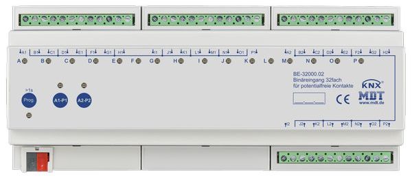MDT KNX Binäreingang 32-fach, 12TE REG, Ausführung potentialfrei